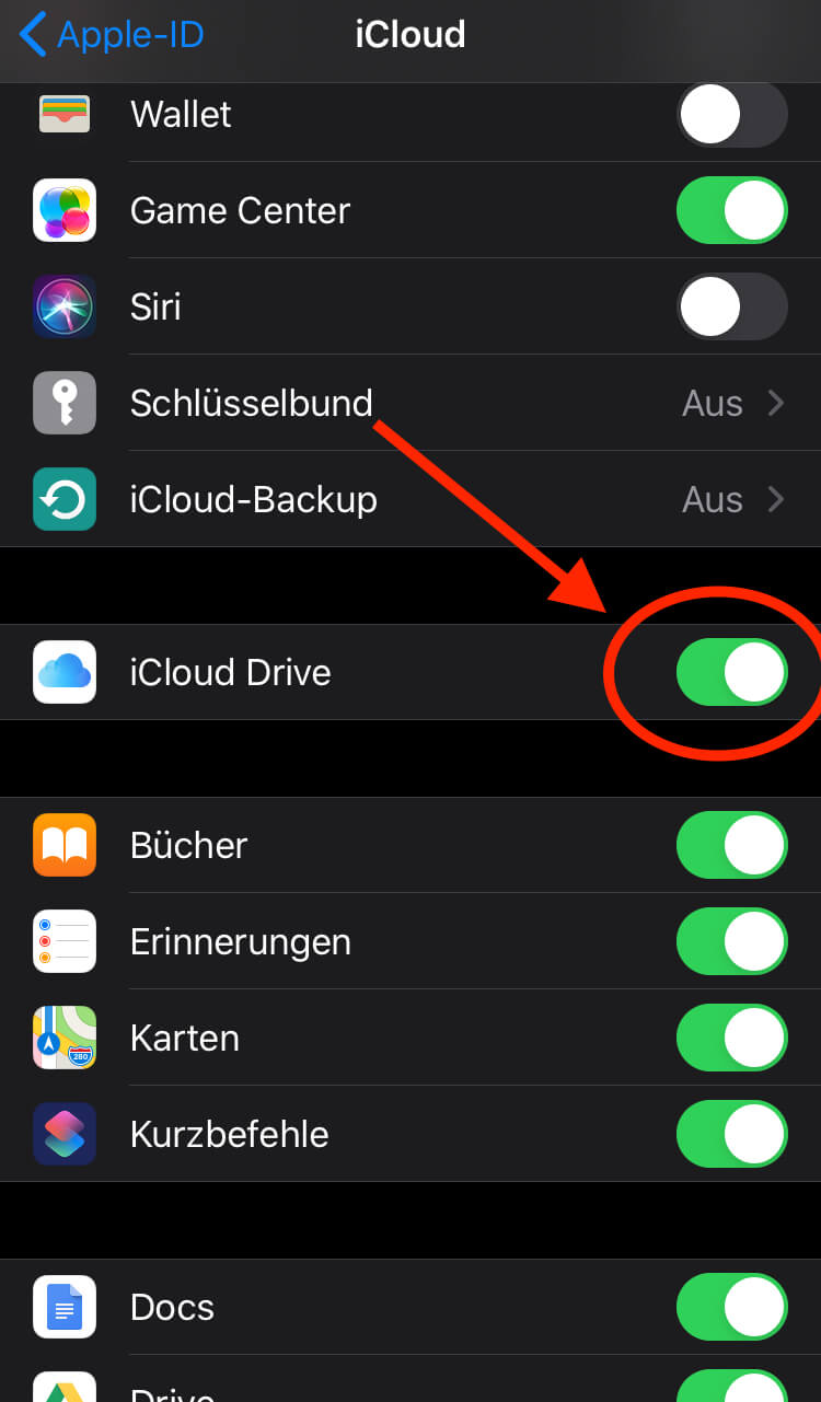 WhatsApp Backup iCloud aktivieren